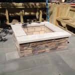 Fireplace and patio finished!